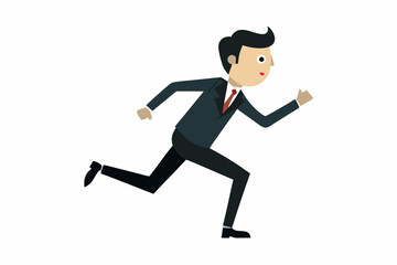 business man running