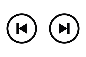 essential media player icons Vector