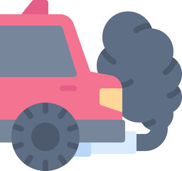 Car exhaust icon