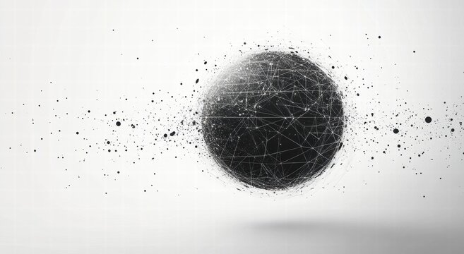 abstract 3d sphere - Powered by Adobe