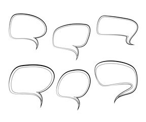 478.eps  set of speech bubbles