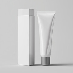 Product packaging mockup template, sleek design, isolated background, high-detail 3D rendering