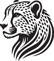 leopard head vector, leopard head vector logo, leopard tiger head silhouette vector black and white