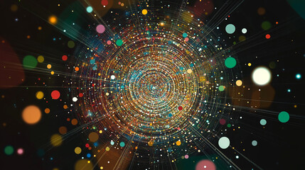 Obraz premium abstract background with circles