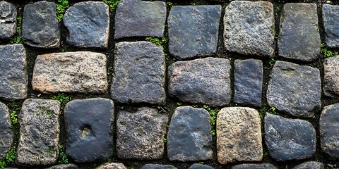 Stone pavement, ground cover, outdoor texture