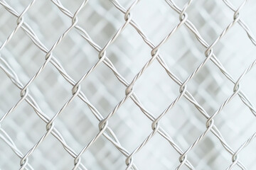 Fototapeta premium Close-up view of metal mesh fence