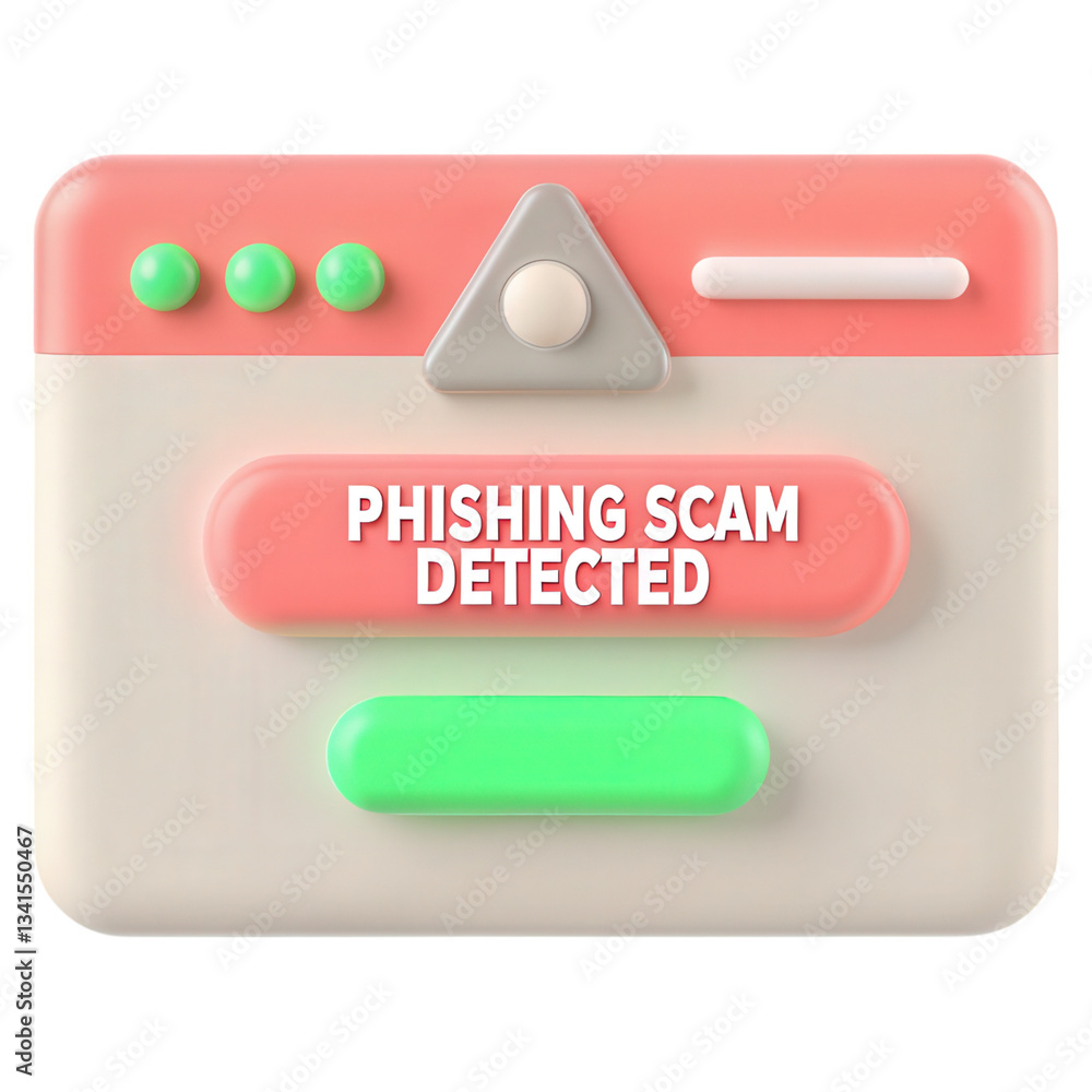 Poster a phishing scam alert related to digital banking detected through an image processing tool.