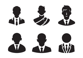 People Icon Set Stock Illustration