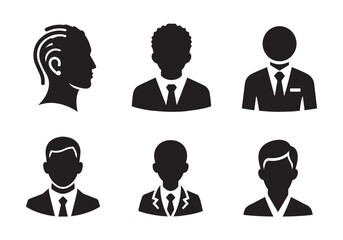 People Icon Set Stock Illustration