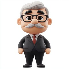 a male politician - 3D cartoon character