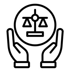 Fairness  Icon Element For Design	