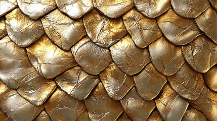 Golden Dragon Scales Texture Pattern