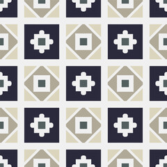 Trendy bright color seamless pattern  in white beige blue gray for decoration, paper, tiles, textiles, carpet, pillows. Home decor, interior design, cloth design.