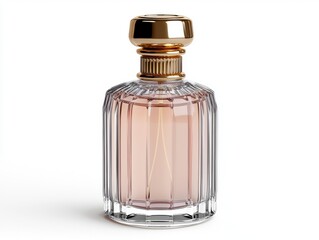 Elegant Polished Luxury Perfume Bottle with Golden Cap