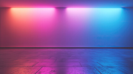 empty room with spotlight