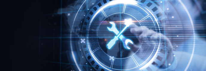 Business, Technology, Internet and network concept. Technical support customer service.