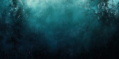 Obraz premium Abyssal Depths: Capture the mysterious beauty of the deep sea with this captivating image of the ocean's dark and turbulent depths. Featuring textured water, and a spectrum of teal hues.