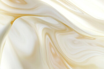 Abstract Creamy Swirl Texture with Soft Golden Tones