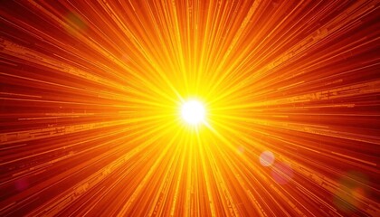 Obraz premium Golden sunburst, vintage texture, metallic rays, glowing hues, abstract art, elegant, sunburst