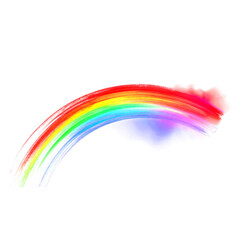 Fototapeta premium Colorful rainbow in vibrant hues