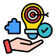 Problem Solving  Icon Element For Design	