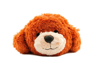 Adorable orange plush dog toy with fluffy ears and a cute face, perfect for children’s rooms or as a comforting companion for kids of all ages