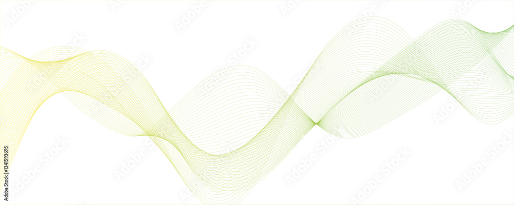 Aufkleber premium abstract background design with wave line abstract glowing circle lines on orange background