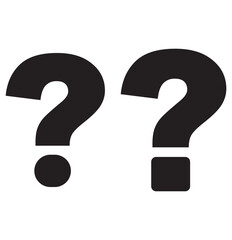 Question mark icon set in different design. Why symbol . 