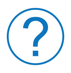 Question mark Button vector icon isolated on transparent background, Question mark Button logo design .