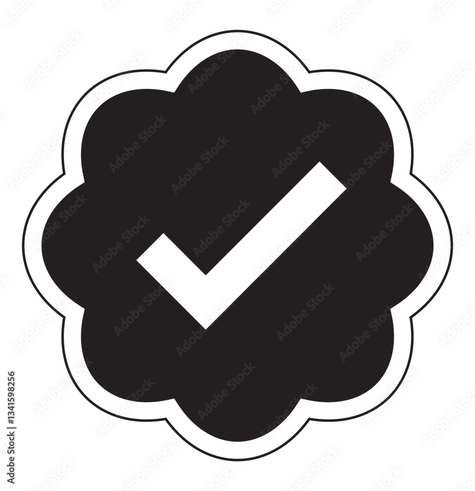 Poster check mark icon set vector design.
