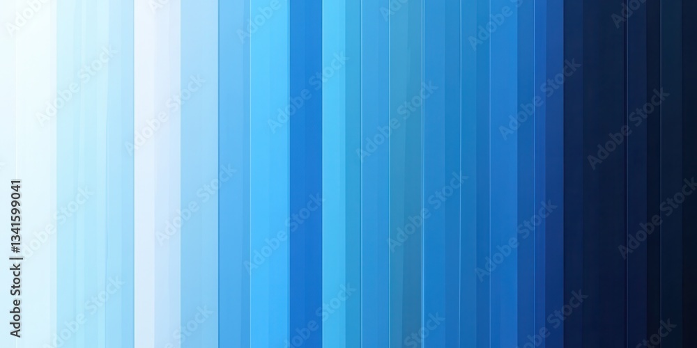 Poster blue abstract vertical lines: a mesmerizing display of blue hues gradient from dark to light with ve