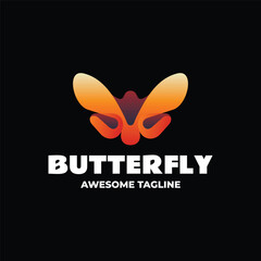 Butterfly Gradient Colorful Logo