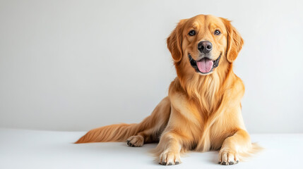 Golden Retriever Portrait: A Gentle Gaze in Soft Light, Capturing Canine Warmth and Simplicity