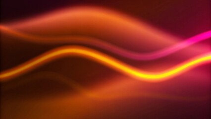 Fototapeta premium Dynamic waves in the ethereal glow of neon lights. The concept merges fluidity of motion with the vibrant allure of neon, embodies both vitality and futuristic sophistication