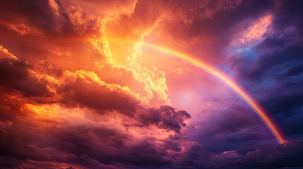 Fototapeta premium rainbow in the sky