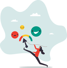 Performance rating or customer feedback, credit score or satisfaction measurement, quality control or improvement .character for design