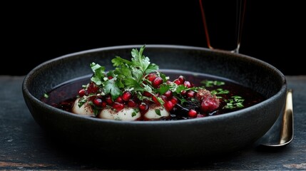 Exquisite, vibrant dish