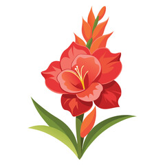 red dahlia flower