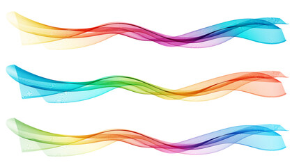 Abstract vector background, transparent waved lines for brochure, website, flyer design. Blue smoke wave.