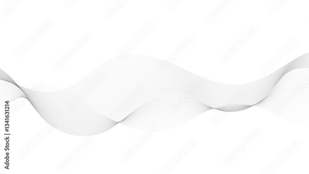 Poster abstract halftone flowing dots wave curved lines, frequency sound, technology curve dots lines. digi