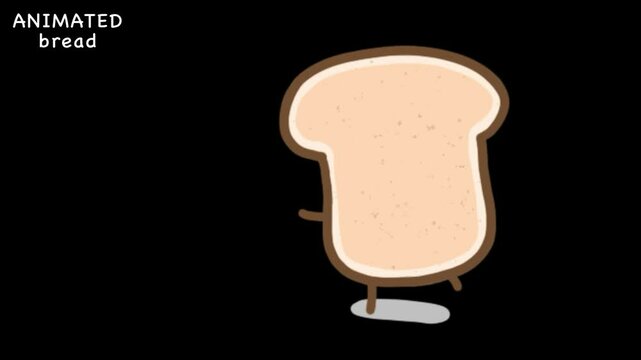 Animated emote for stream, bread dancing emote