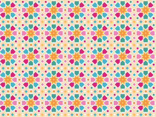 Arabesque seamless islamic pattern. arabian style vector illustration