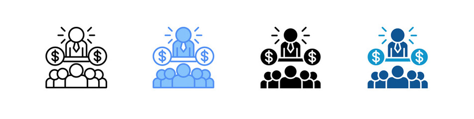Leadership Multi Style Icon Sheet