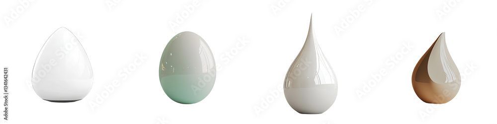 Poster on a transparent background, generative ai has isolated a drop of white milk or yogurt