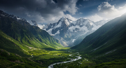 Fototapeta premium Majestic Mountain Landscape