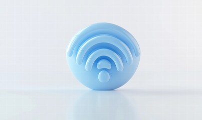 Obraz premium blue glass sphere