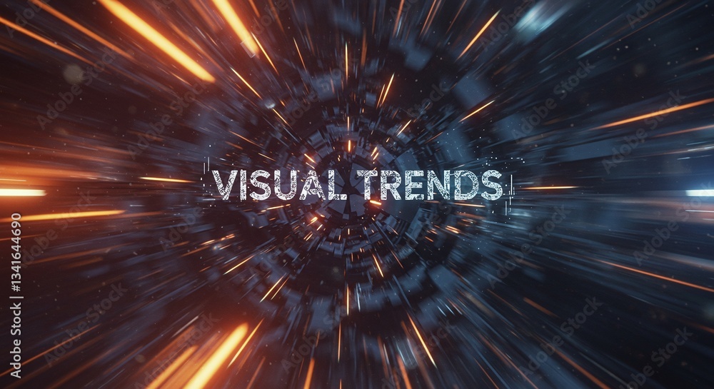 Poster visual trends : a dynamic and captivating visual representation highlighting the current design and 