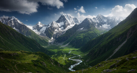 Obraz premium Majestic Mountain Landscape