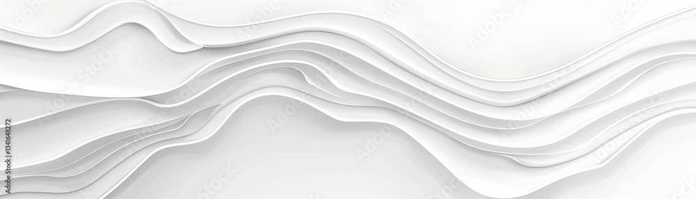Poster a white line with a wave pattern
