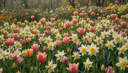red and yellow tulips